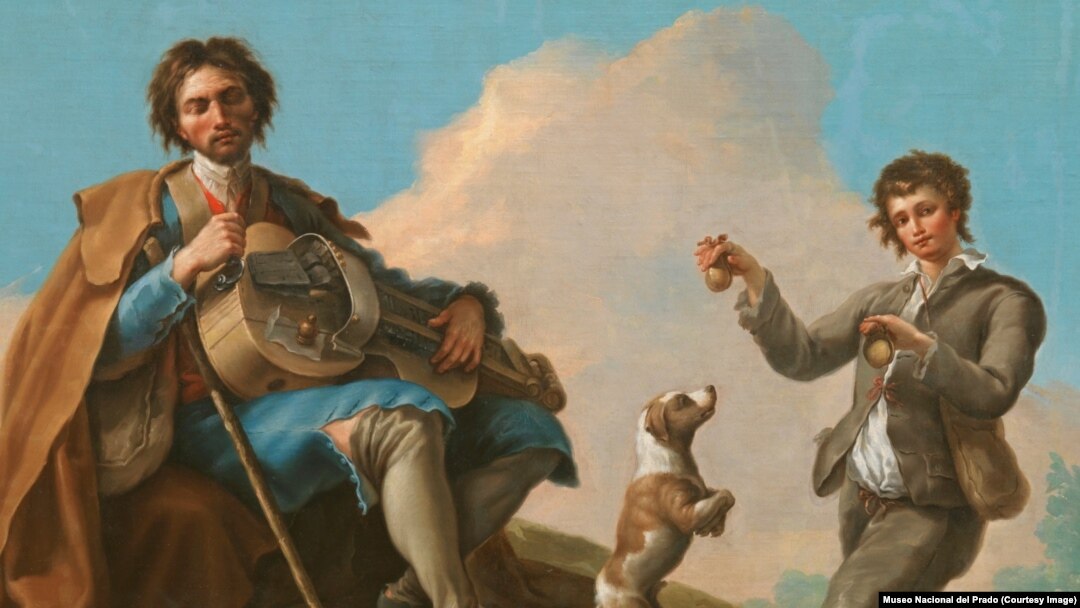 "Слепой музыкант" картина Рамона Байеу