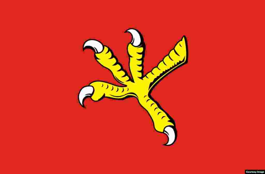 The Domnovskoye rural settlement in the Kaliningrad region doesn’t mess around, with a single, badass eagle's paw.