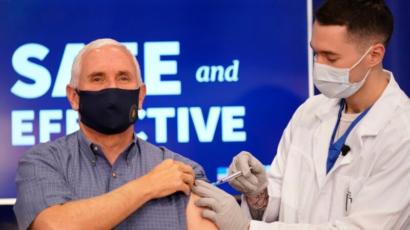 Vicepreședintele american Mike Pence a fost vaccinat contra COVID-19 în direct la televiziune