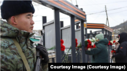 Открытие мемориала "Память" в бурятском селе Усть-Дунгуй