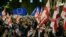 Qytetarët gjeorgjianë gjatë një proteste proevropiane në Tbilisi më 20 tetor 2024.