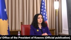 Presidentja e Kosovës, Vjosa Osmani. 