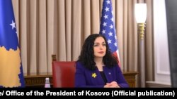 Vjosa Osmani, presidente e Kosovës. 