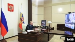 Путин на встрече с членами СПЧ (архивное фото)