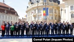 Liderët evropianë në Rumani.