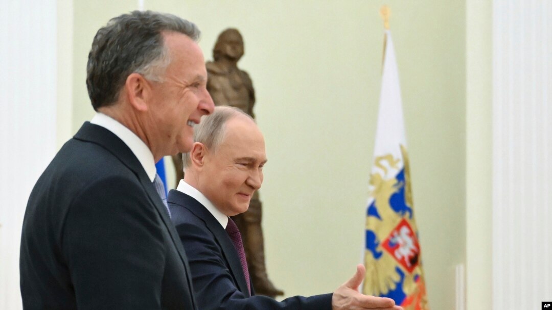 Стив Уиткофф и Владимир Путин, Москва, 25 апреля 2025 года