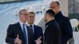 Участники переговоров в Киеве: Кир Стармер, Эммануэль Макрон, Владимир Зеленский, Фридрих Мерц (слева направо)