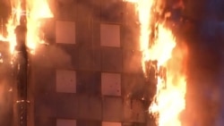 Пожежа охопила 27-поверховий будинок у Лондоні (відео)