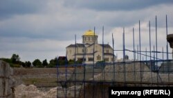 Древний Херсонес опутан строительными лесами, Свято-Владимирский кафедральный собор тоже ждет реставрация