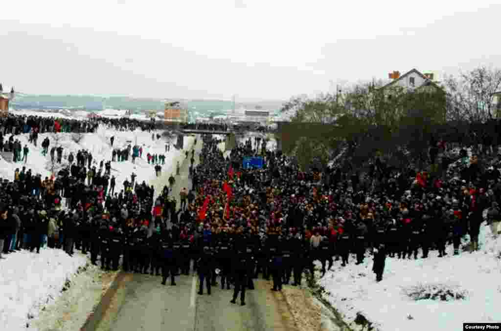 Protest pristalica Samoopredeljenja, 22. januar 2012.