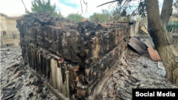 შენობა ზაპოროჟიეში დაბომბვის შემდეგ 