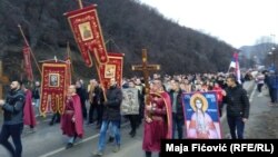 Protestna litija za Crnu Goru na severu Kosova