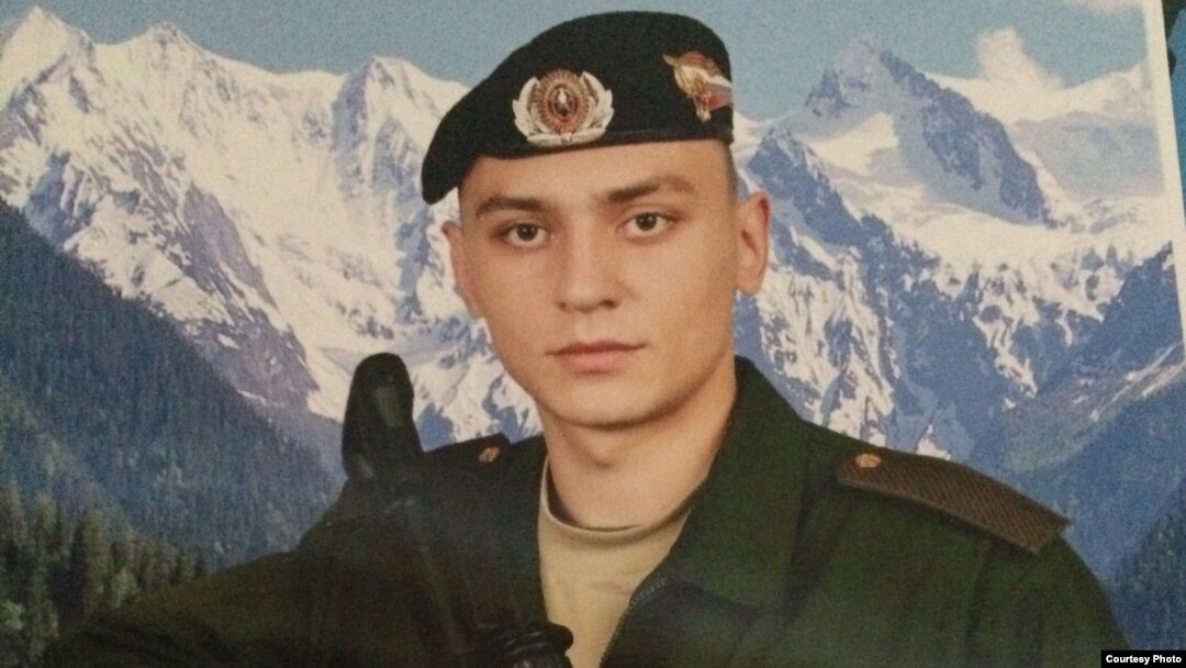 The Russian military says Ilya Gorbunov, 19, died when a tank he was driving rolled off a bridge. His sister says that a soldier from her brother's unit said Ilya died after being locked in a tank and suffocating.