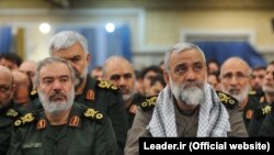 Top IRGC commanders Ali Fadavi, (L) Mohammadreza Naghdi (R). FILE PHOTO