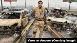 Ярослав Амосов під час боїв в Ірпені, 2022 рік