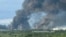 Smoke rises after an explosion in Russia's Saratov region on May 31. 