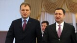 Vlad Filat (dreapta) şi Evgheni Şevciuk
