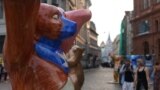 Выставка «United Buddy Bears» в Риге, которая символизируют толерантность и взаимопонимание народов.