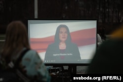 Відэавыступ Сьвятланы Ціханоўскай