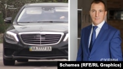 Mercedes із чотирма сімками, за інформацією джерел у поліції, зареєстрований на Володимира Продивуса