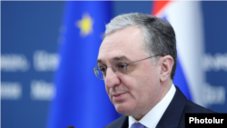 Armenia --Foreign Minister Zohrab Mnatsakanian gives a press conference, Yerevan, February 24, 2020