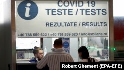 Centru de testare rapidă la aeroportul Henri Coandă din București