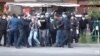 Armenia - A screenshot of a video of thugs beating up an opposition protester in Yerevan's Erebuni district on 22 April 2018. 