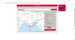 Пункты выдачи заказов DPD в Крыму (скриншот)