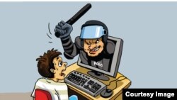 Gnüdüz Ağayevin karikaturası