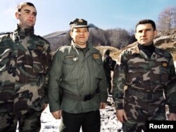 Generali Mirko Norac, Mladen Markač i Ante Gotovina, foto iz 1998.