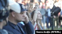 Protest ispred Predsedništva Srbije 