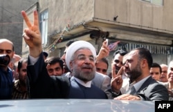 Кандидат у президенти Ірану Хасан Роугані, Тегеран, 14 червня 2013 року