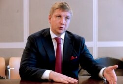 Голова «Нафтогазу» Андрій Коболєв під час інтерв'ю, 28 жовтня 2016 року
