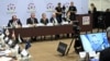 Zelenszkij ukrán elnök beszél videón a koppenhágai adományozói konferencia résztvevőihez 2022. augusztus 11-én