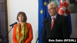 Catherine Ashton i Ivo Josipović, Zagreb, 16. svibnja 2013.