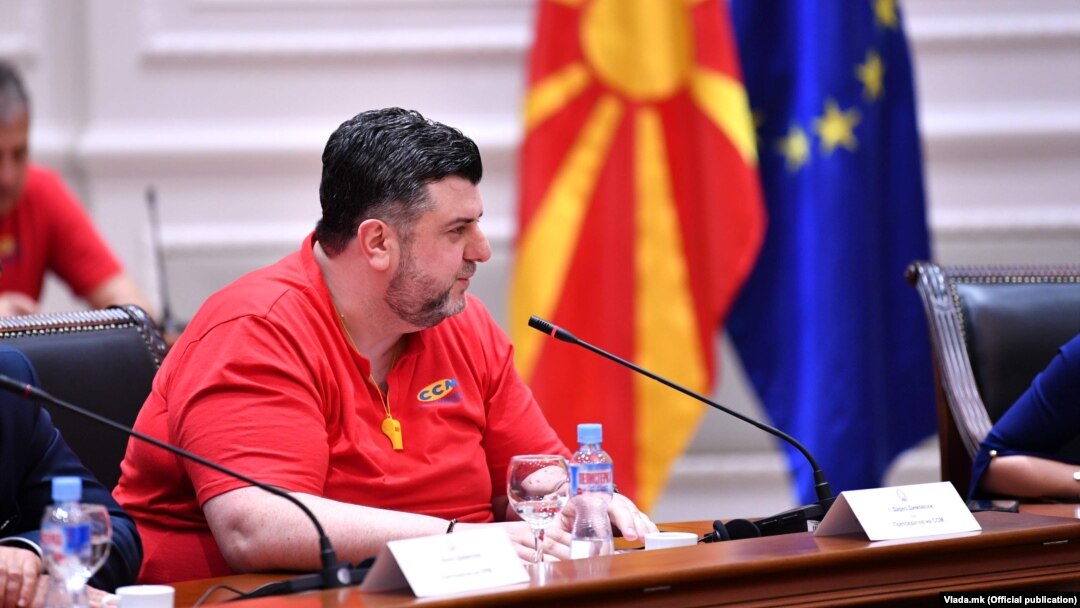 Дарко Димовски, Претседател на Сојузот на синдикатите на Македонија