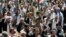 A demonstration in Sanaa against Saudi-led air strikes on a funeral on October 8 that killed 140 people