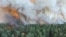Fotografie publicată de serviciul de pompieri francez la 12 iulie 2026, cu un incendiu care face ravagii în Pădurea Fontainebleau.