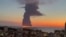 Горящая в море нефть после атаки на танкер у берегов Сочи, 6 октября 2026 г.