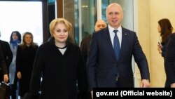 Viorica Dăncilă și Pavel Filip, la Chișinău