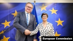 Віцепрем’єр України з євроінтеграції Тарас Качка та єврокомісарка з розширення Марта Кос. Архівне фото 