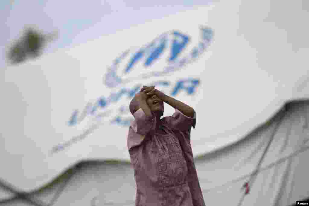 Mianmar - Izbjeglički kamp u predgrađu Sittwe, 15. maj 2013.  Foto: REUTERS / Soe Zeya Tun 
