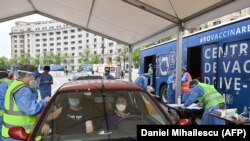 București: centrul de vaccinare drive-through deschis joi, 29 aprilie 2021.