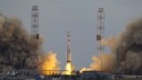"ExoMars" atly kosmos gämisini Marsa uçurýan raketa. 2016-njy ýylyň 14-nji marty. Baýkonur kosmodromy.