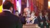 Armenia - Former President Robert Kocharian receives an award from National Olympic Committee Chairman Gagik Tsarukian, near Yerevan, 26Dec2013.