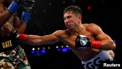 Kazak boxer Gennady Golovkin (file photo)