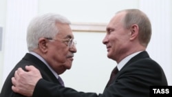 Russian President Vladimir Putin and Palestinian leader Mahmud Abbas at a meeting in Moscow last year.