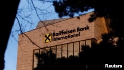 The headquarters of Raiffeisen Bank International (RBI) in Vienna 