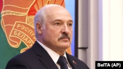Aleksandar Lukašenko u Minsku 23. jula 2021.