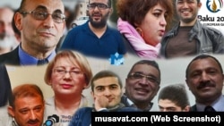 Ադրբեջանի քաղբանտարկյալները, արտապատկերում musavat.com կայքից